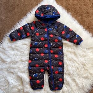 Hanna Andersson Baby Cosmos Print Insulated Snowsuit 6-12 Months